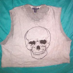 One Size crop muscle tank
